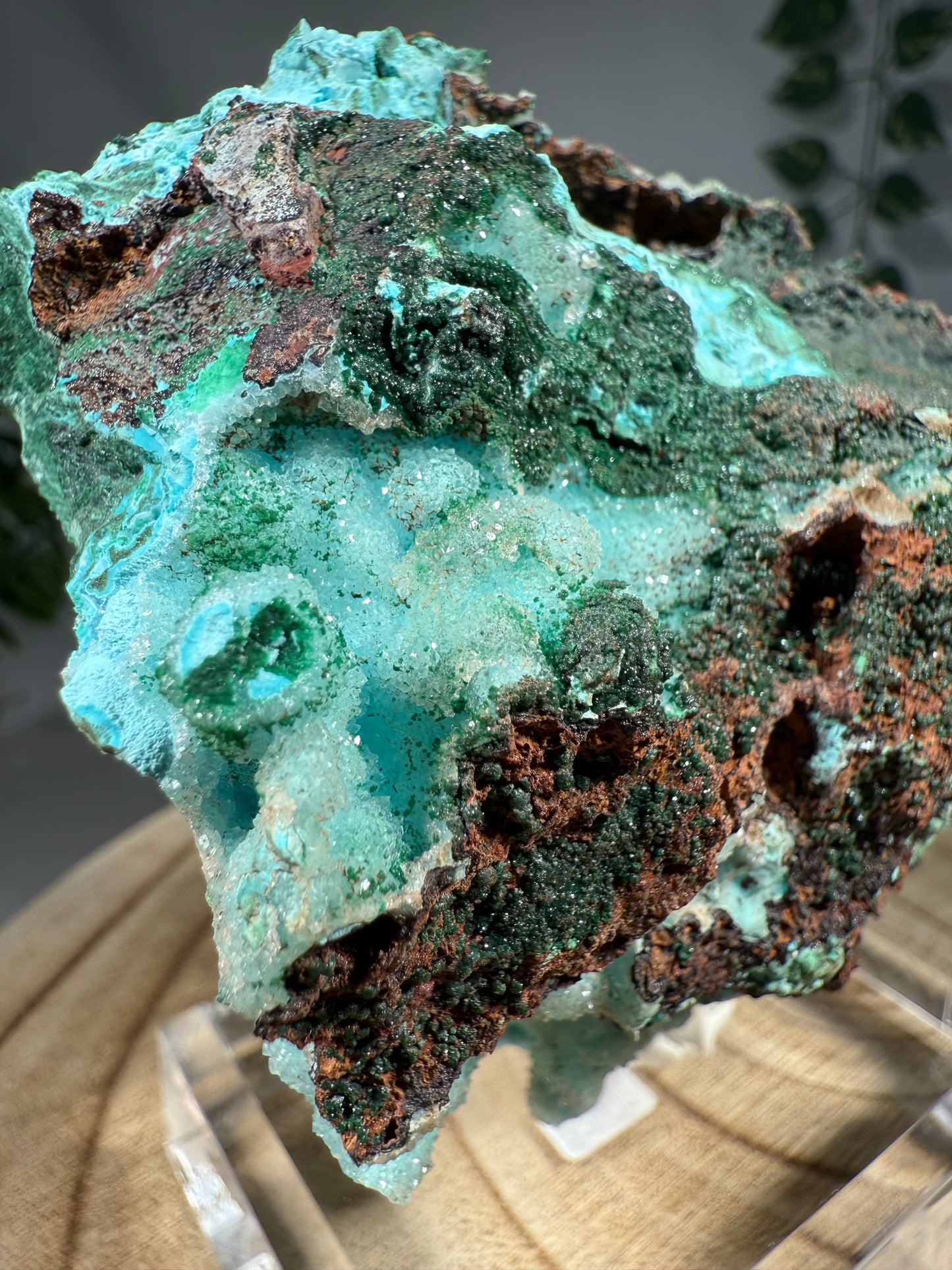 Quarz, Chrysokoll, Malachit