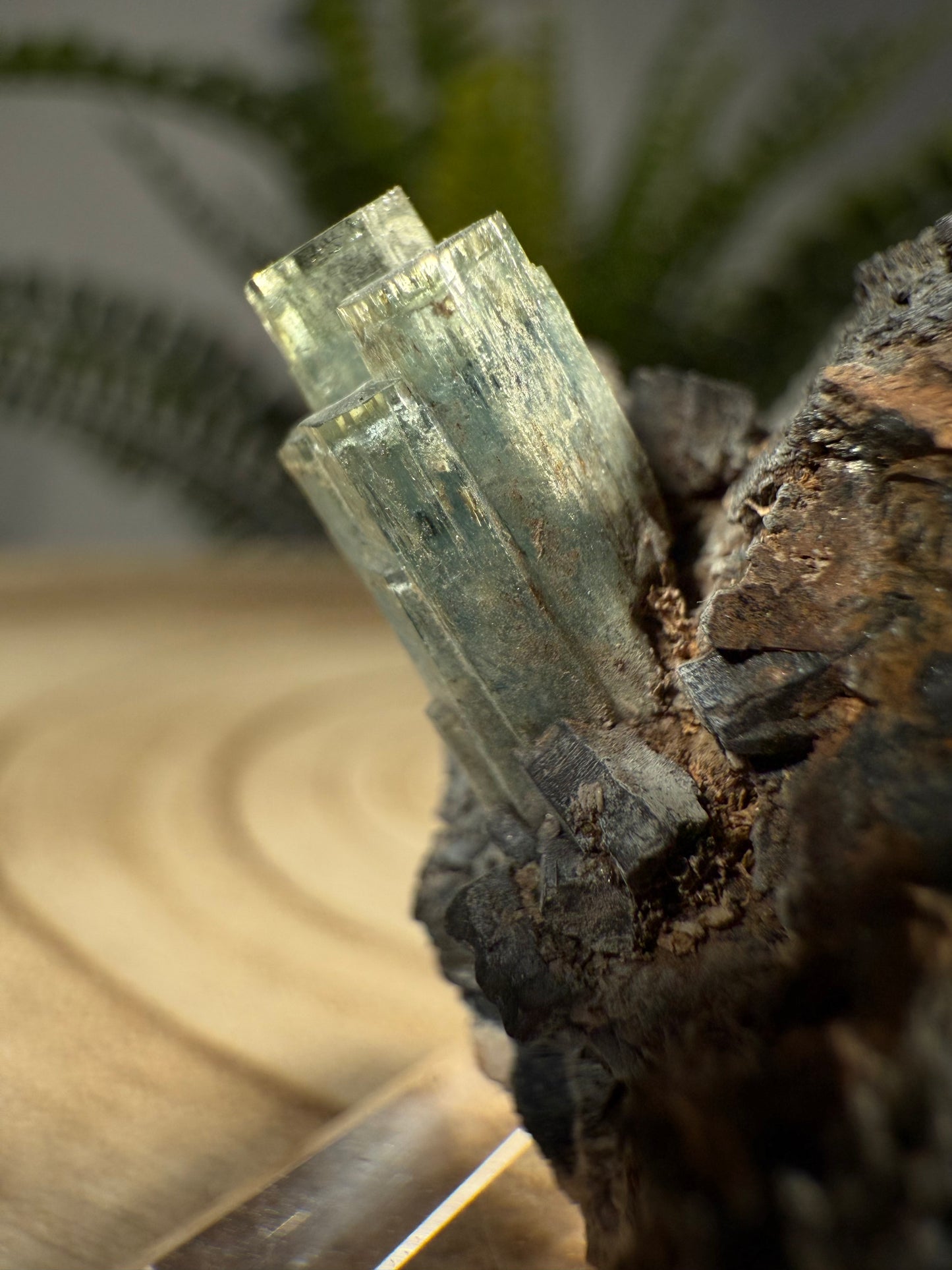 Aquamarin auf Matrix