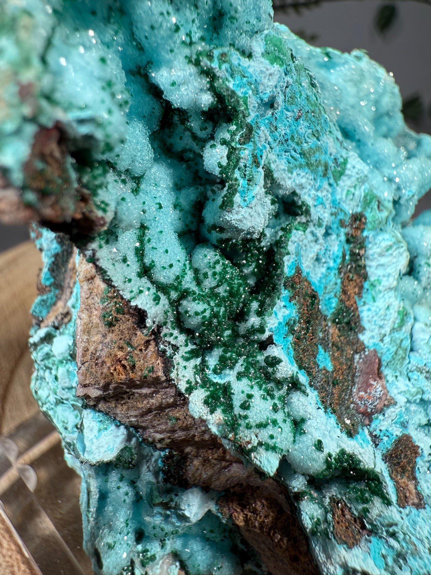 Quarz, Chrysokoll, Malachit