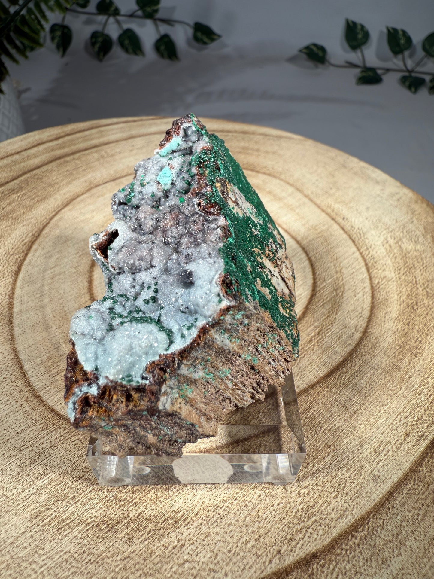 Quarz, Chrysokoll, Malachit