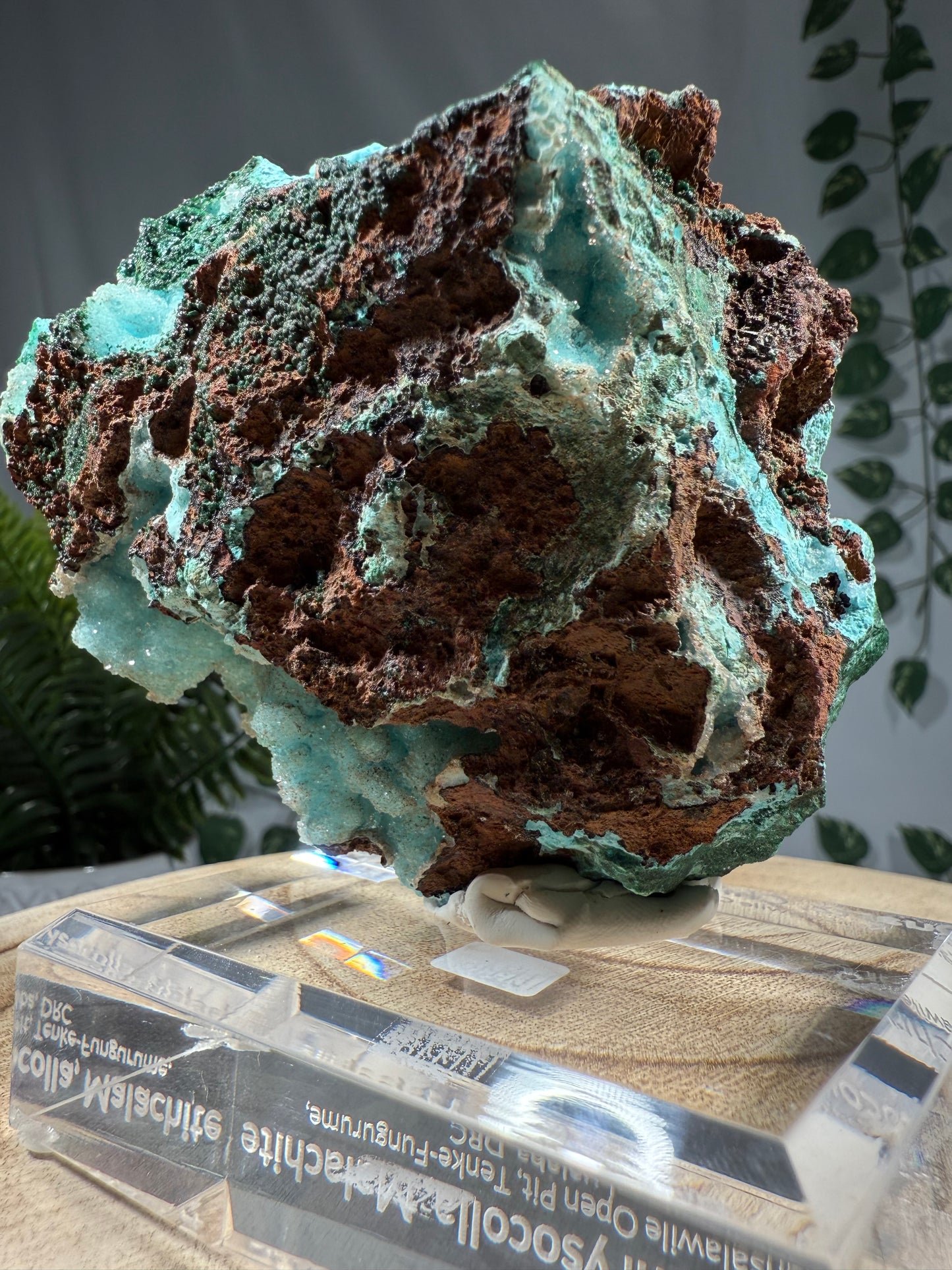 Quarz, Chrysokoll, Malachit