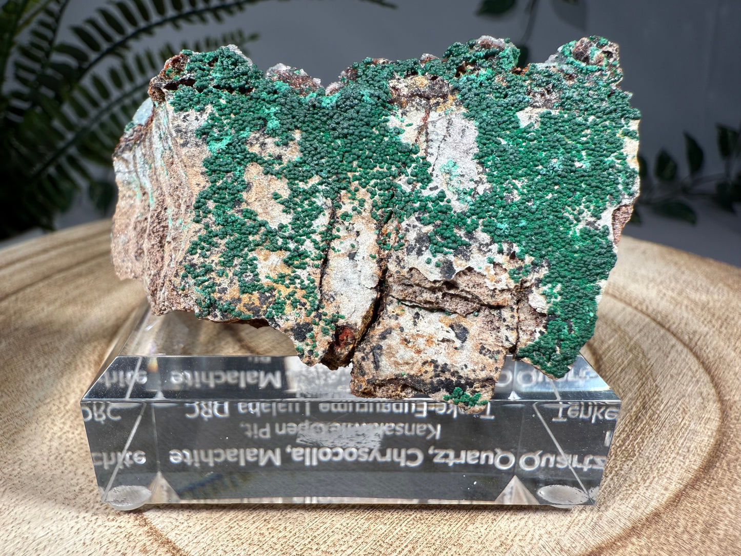 Quarz, Chrysokoll, Malachit