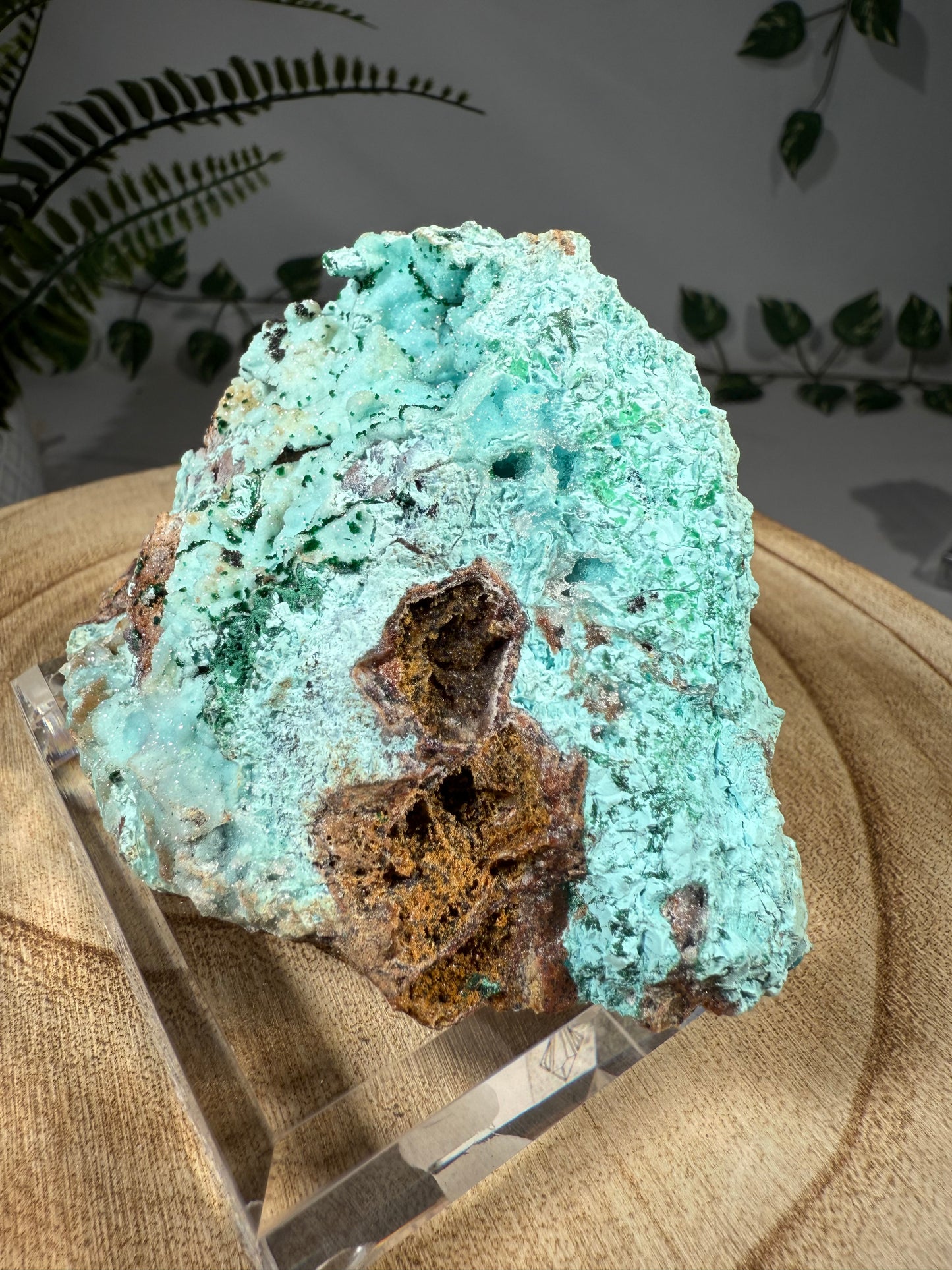 Quarz, Chrysokoll, Malachit