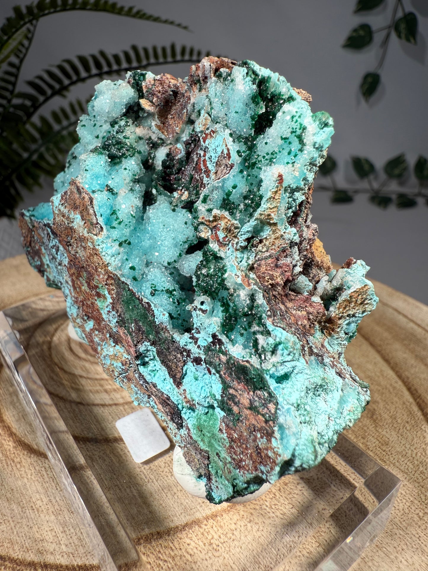 Quarz, Chrysokoll, Malachit