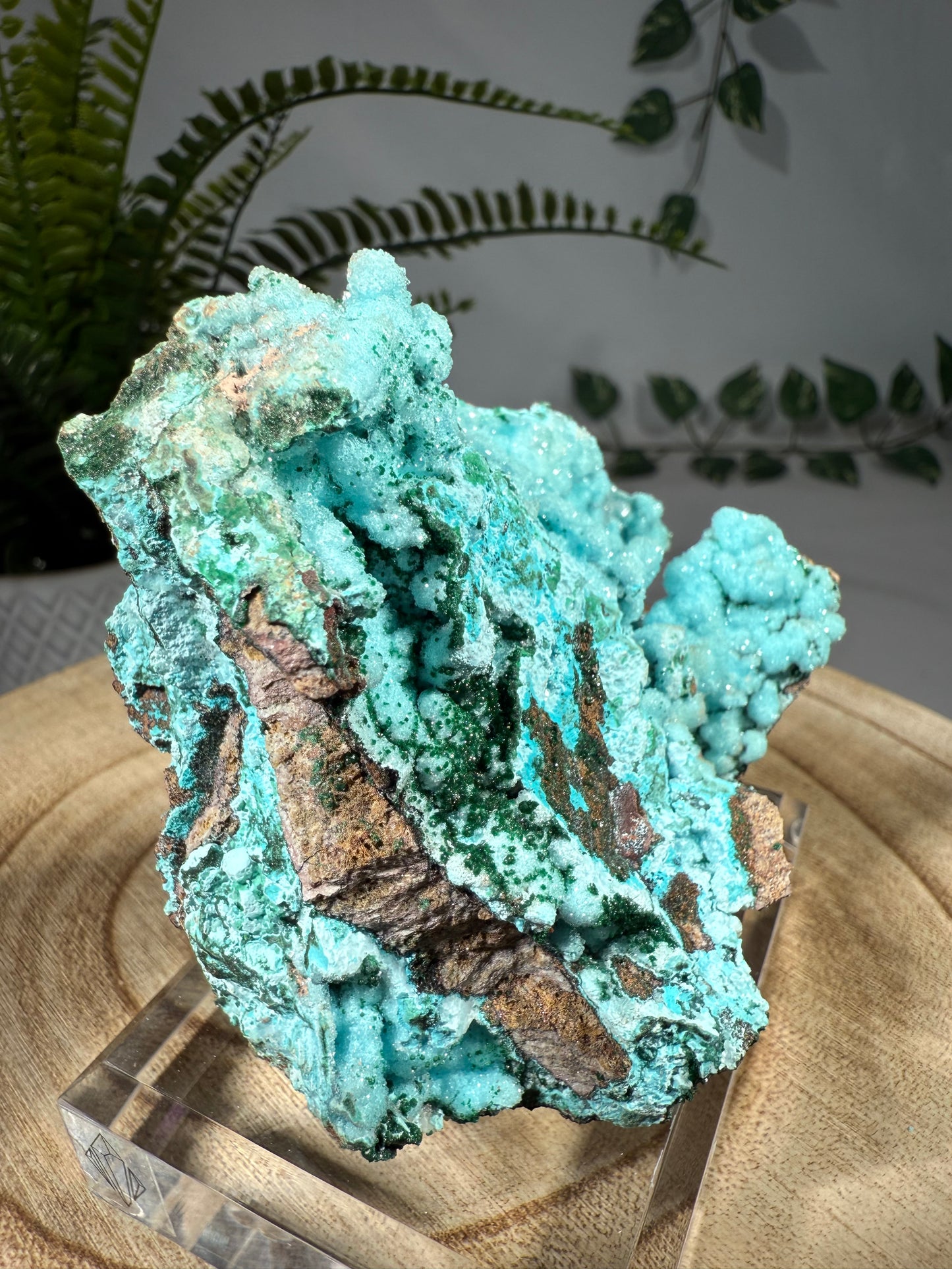 Quarz, Chrysokoll, Malachit