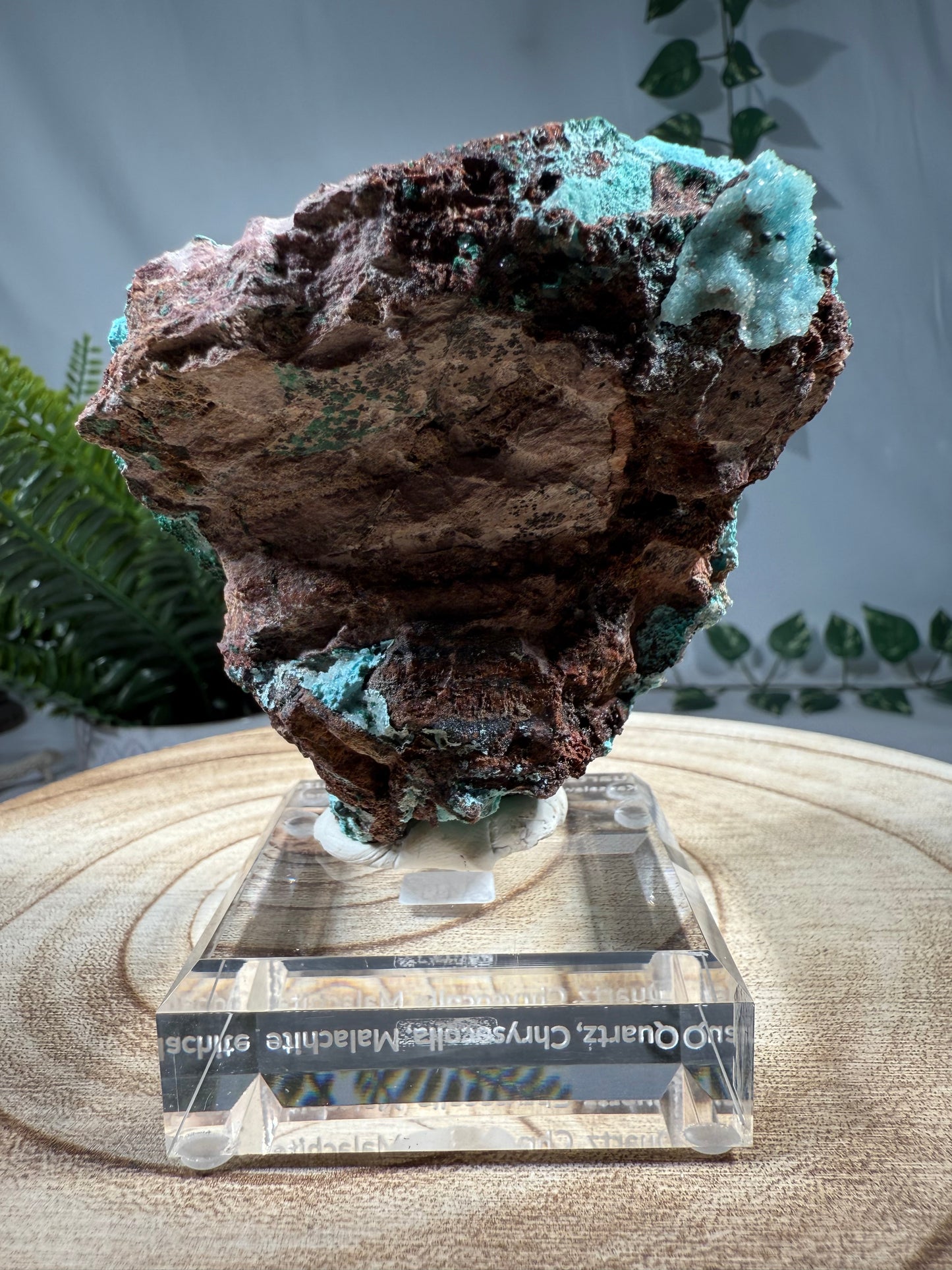 Quarz, Chrysokoll, Malachit