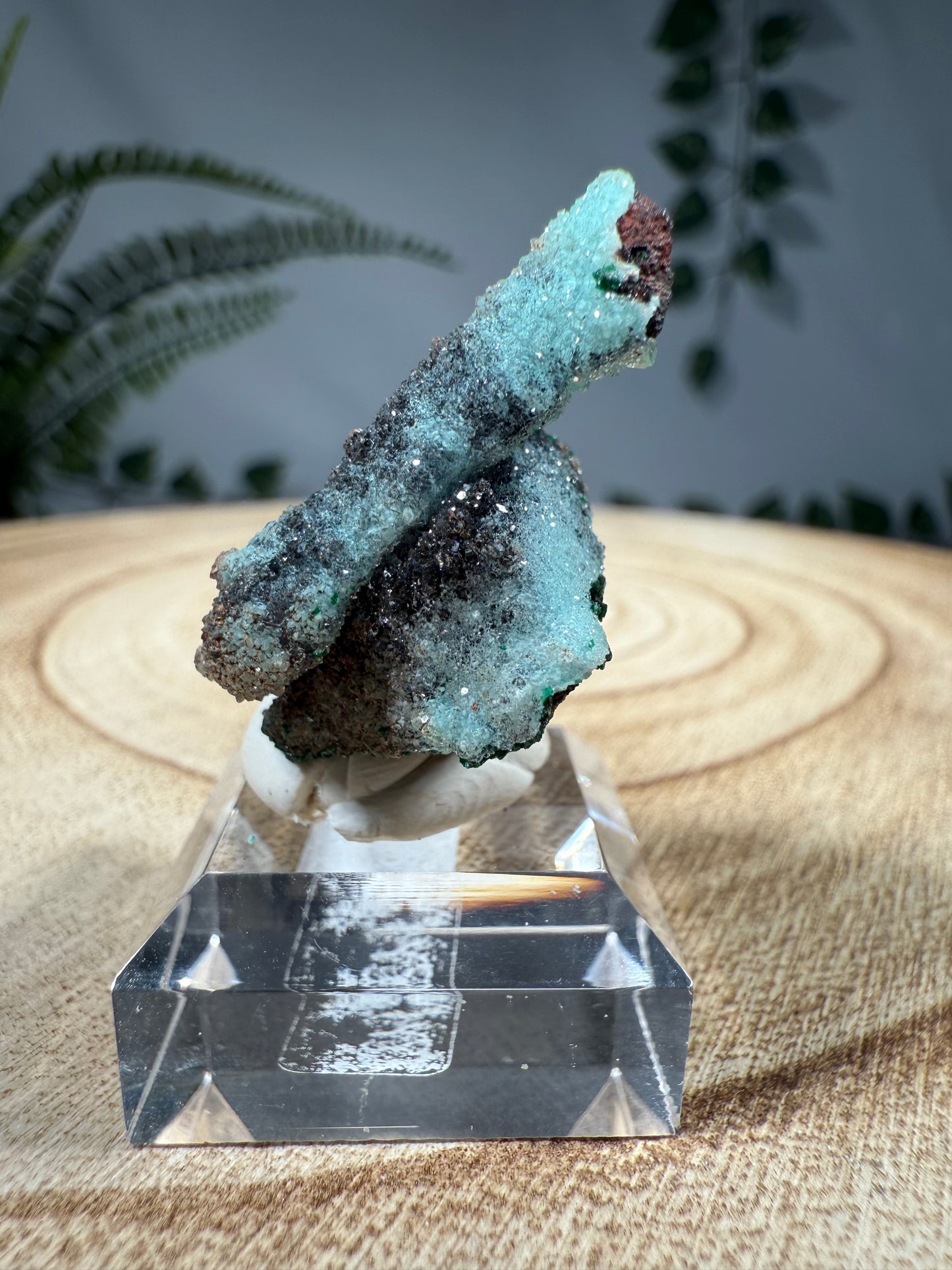 Quarz, Chrysokoll, Malachit