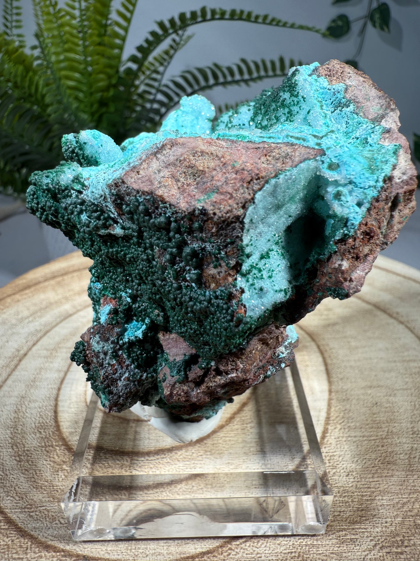 Quarz, Chrysokoll, Malachit