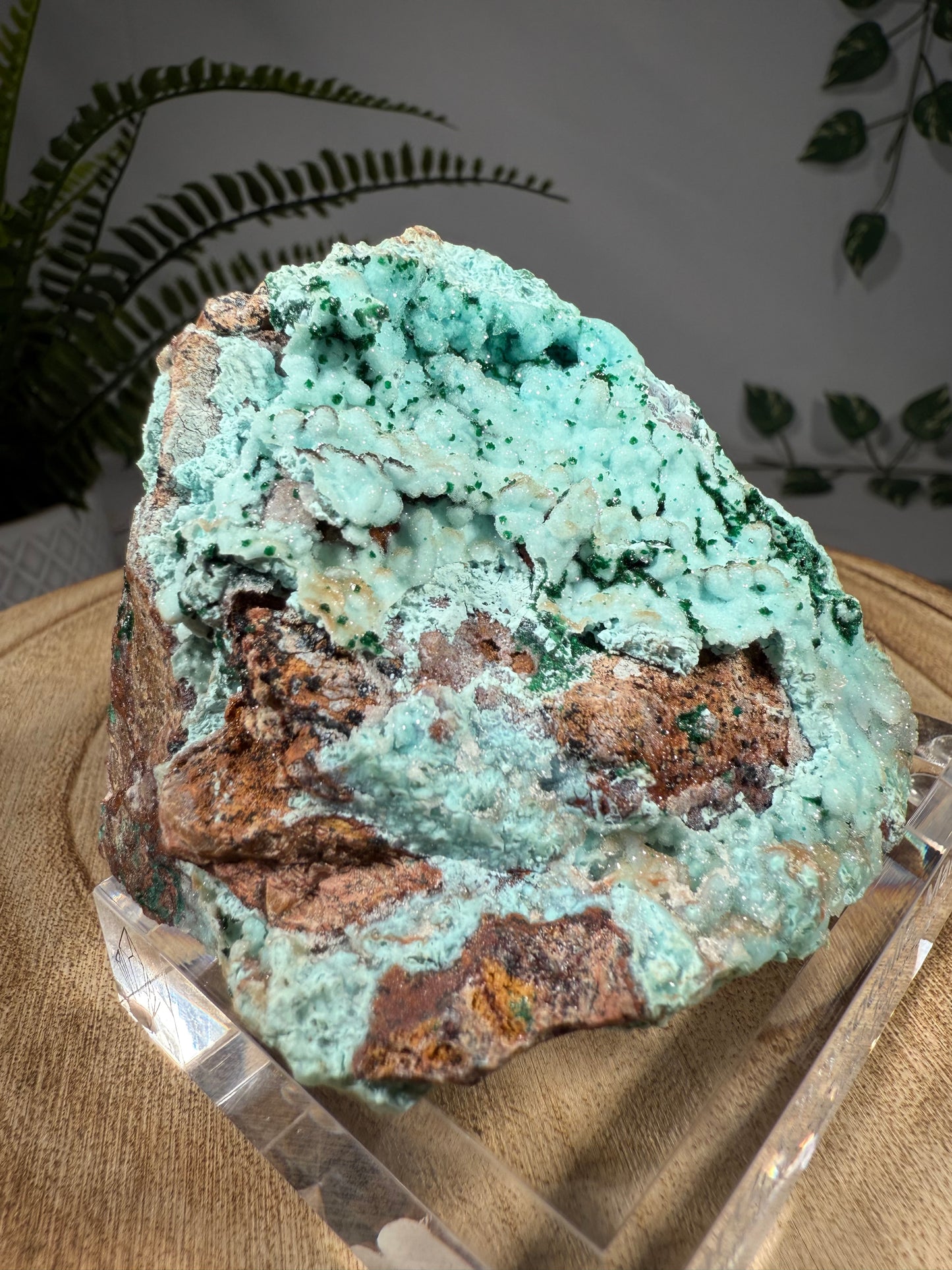 Quarz, Chrysokoll, Malachit