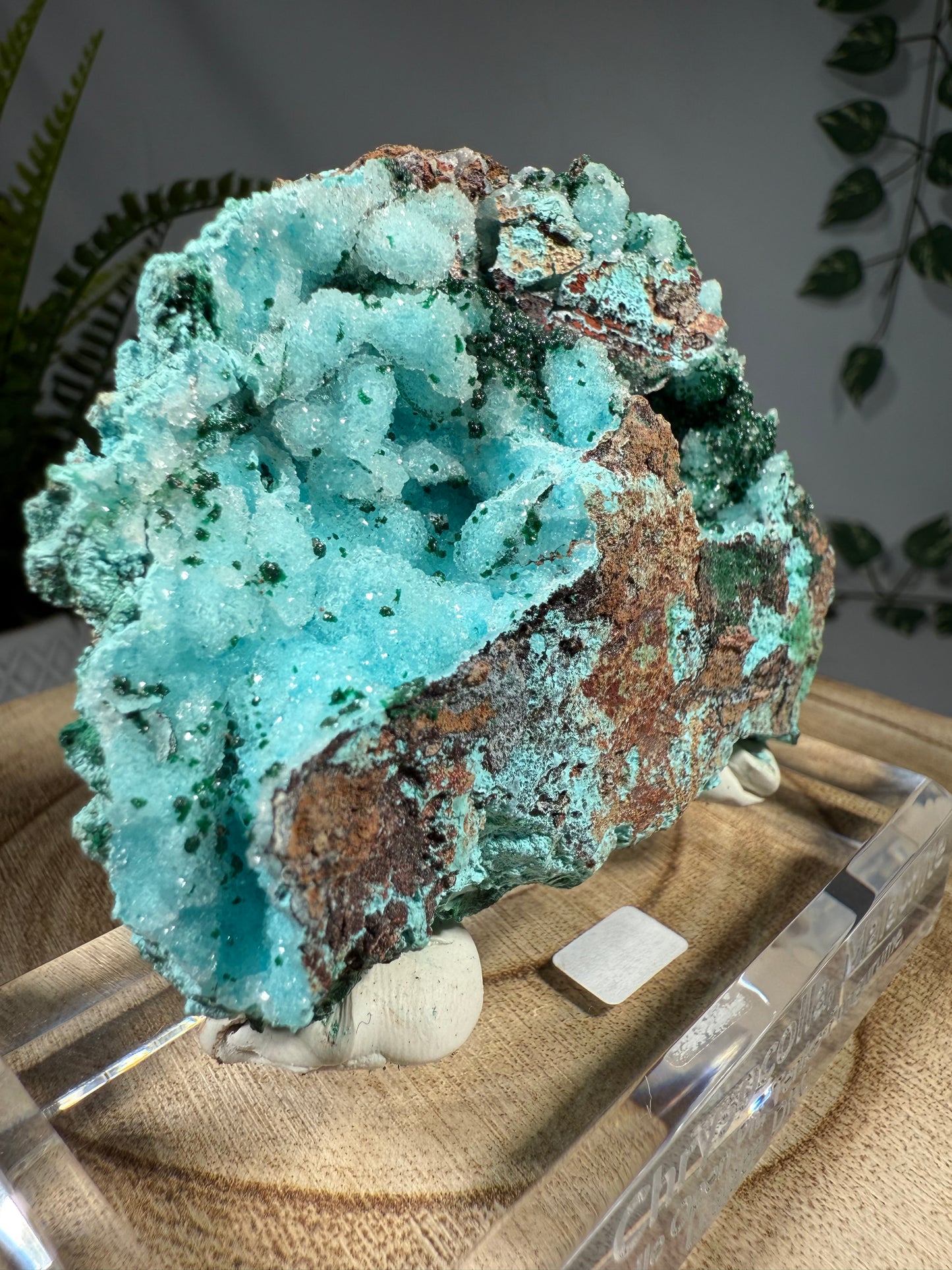 Quarz, Chrysokoll, Malachit