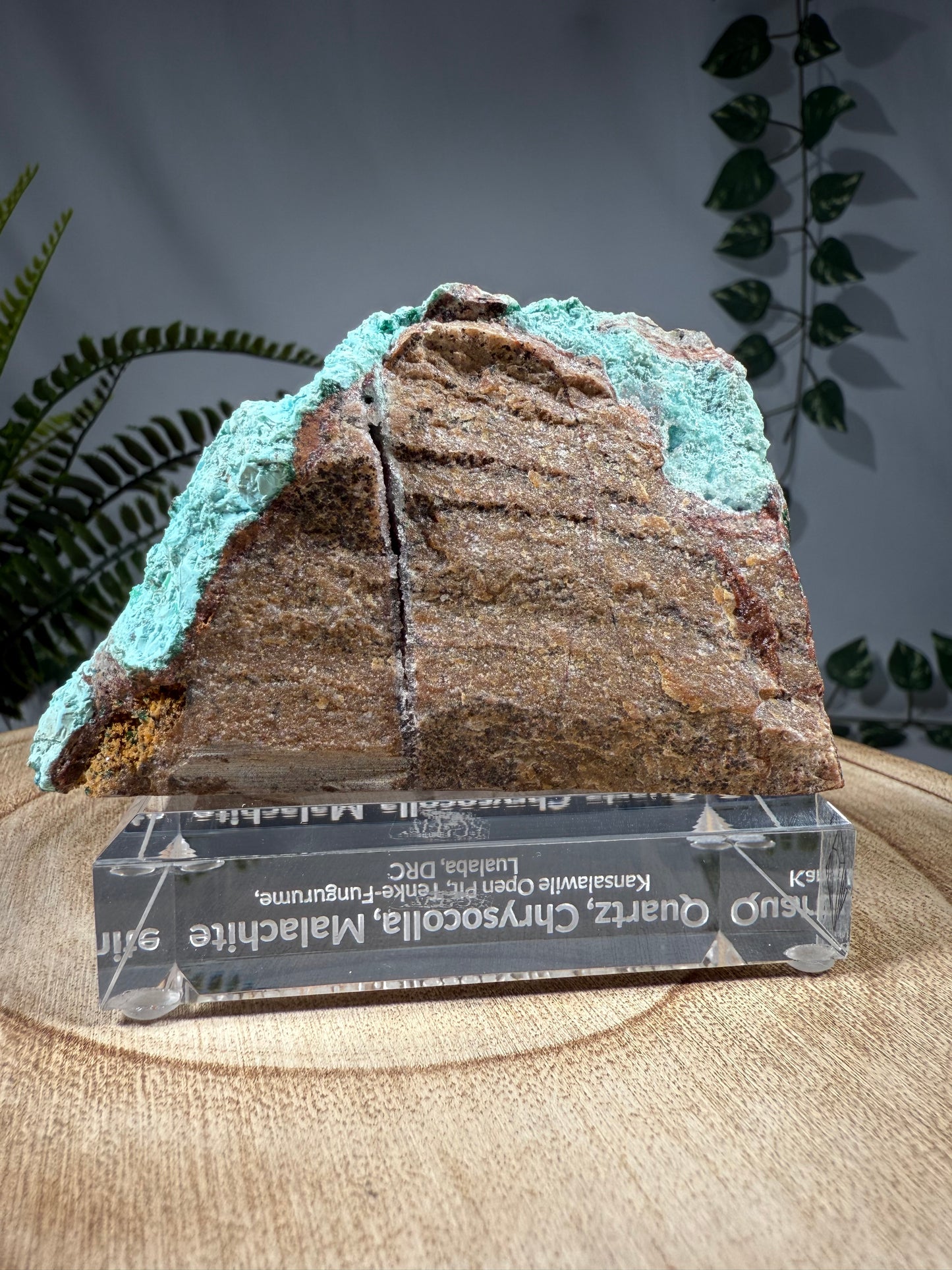 Quarz, Chrysokoll, Malachit