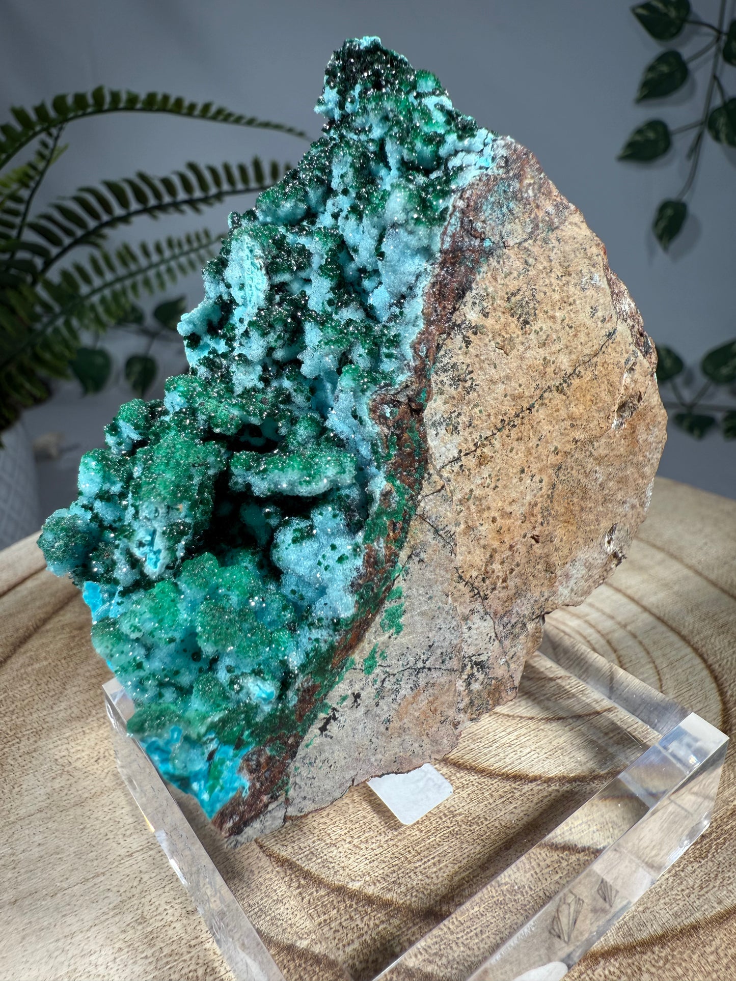 Quarz, Chrysokoll, Malachit