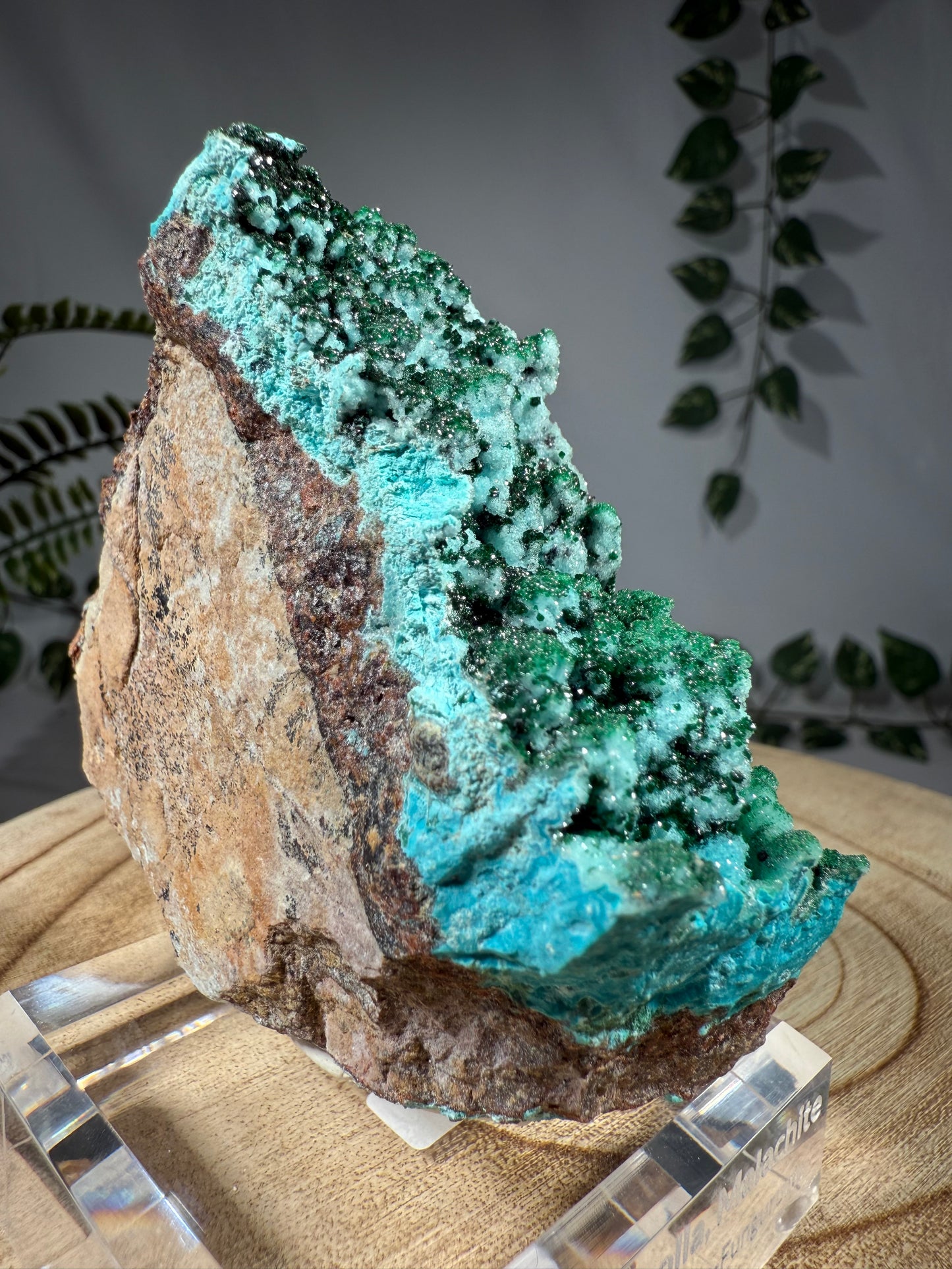 Quarz, Chrysokoll, Malachit