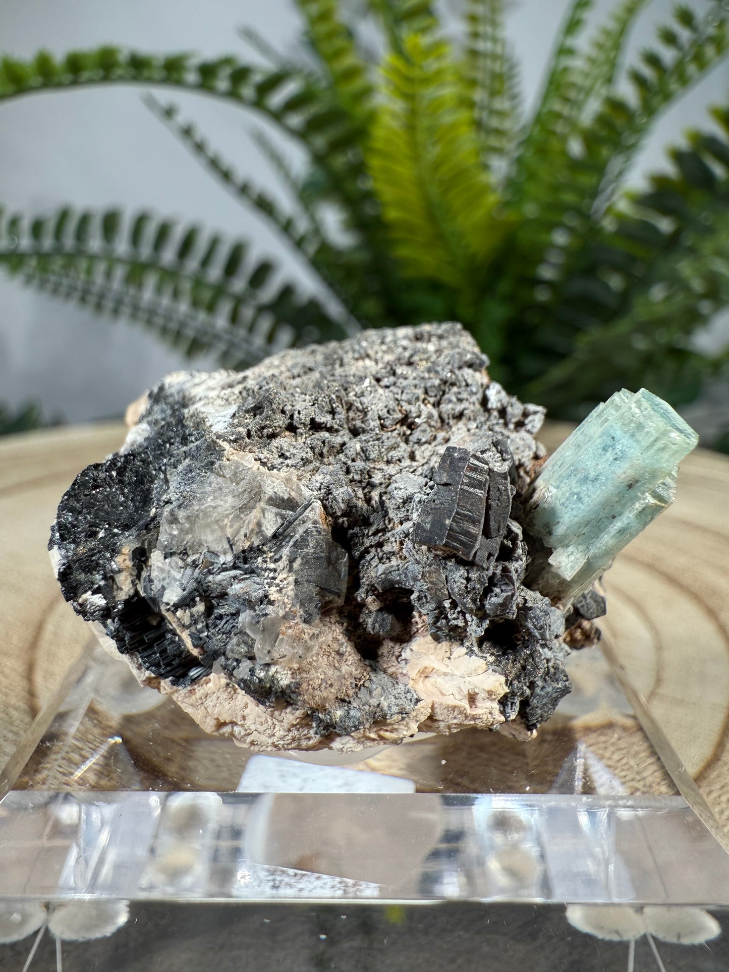 Aquamarin auf Matrix