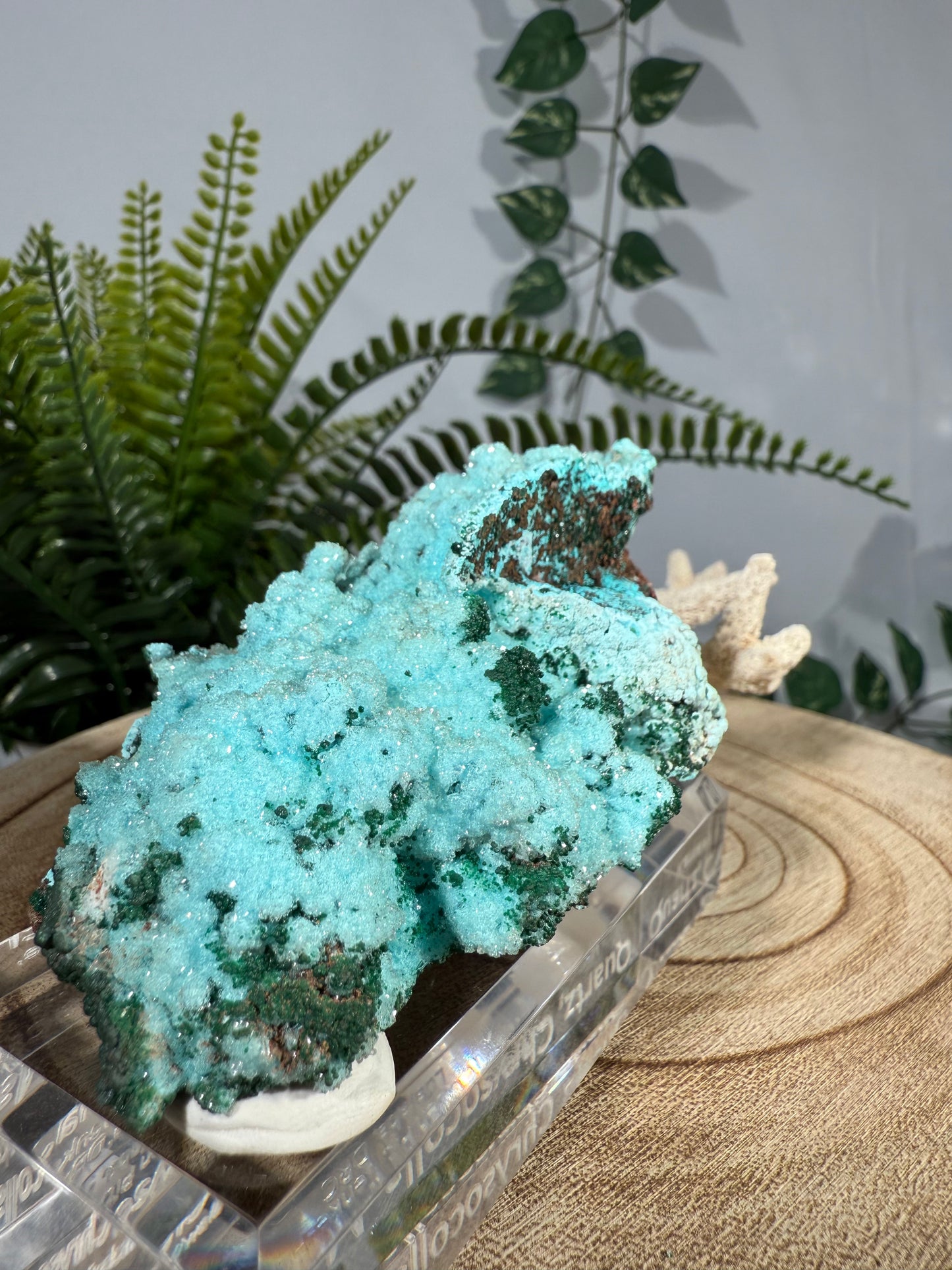 Quarz, Chrysokoll, Malachit