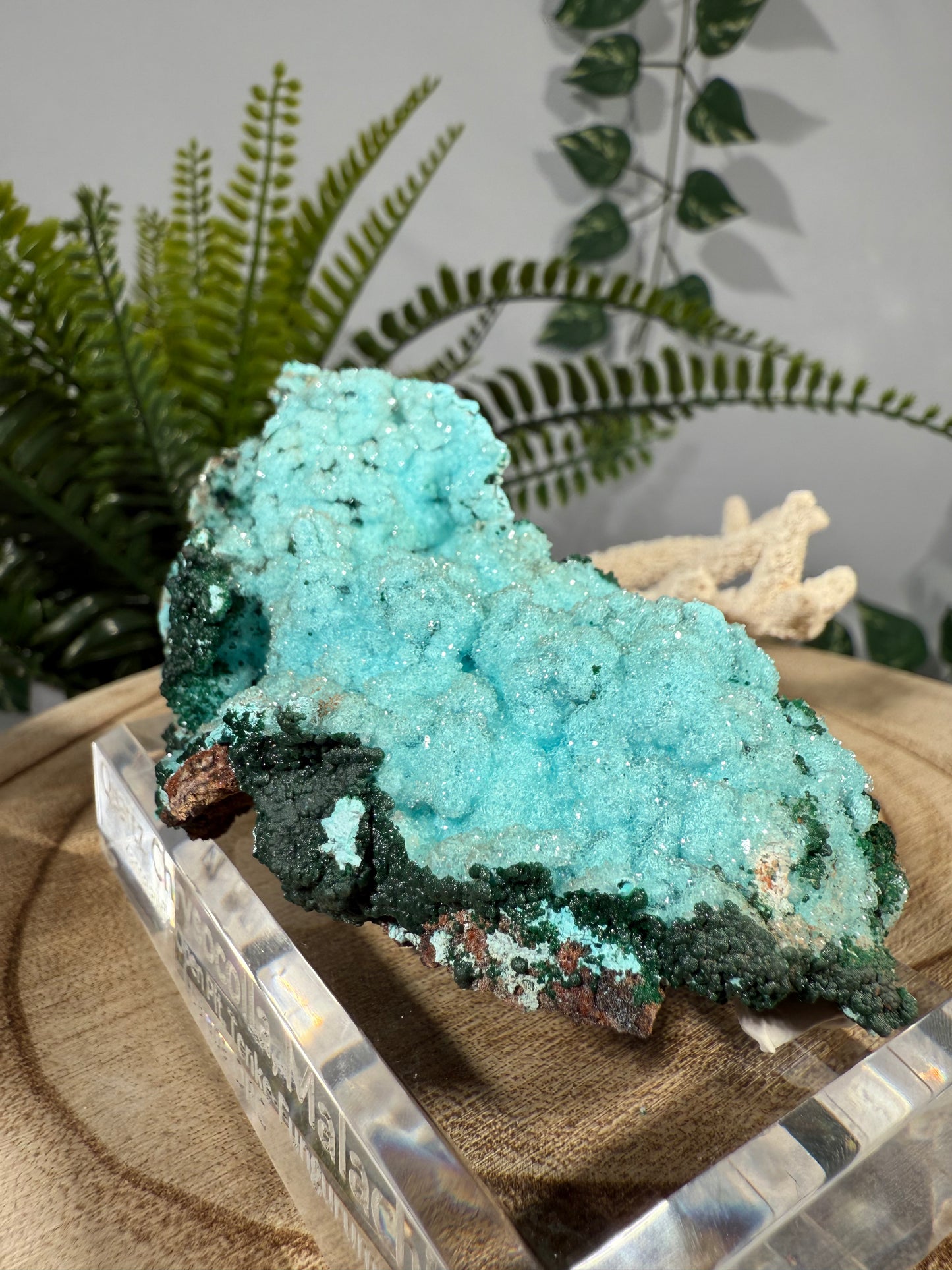 Quarz, Chrysokoll, Malachit