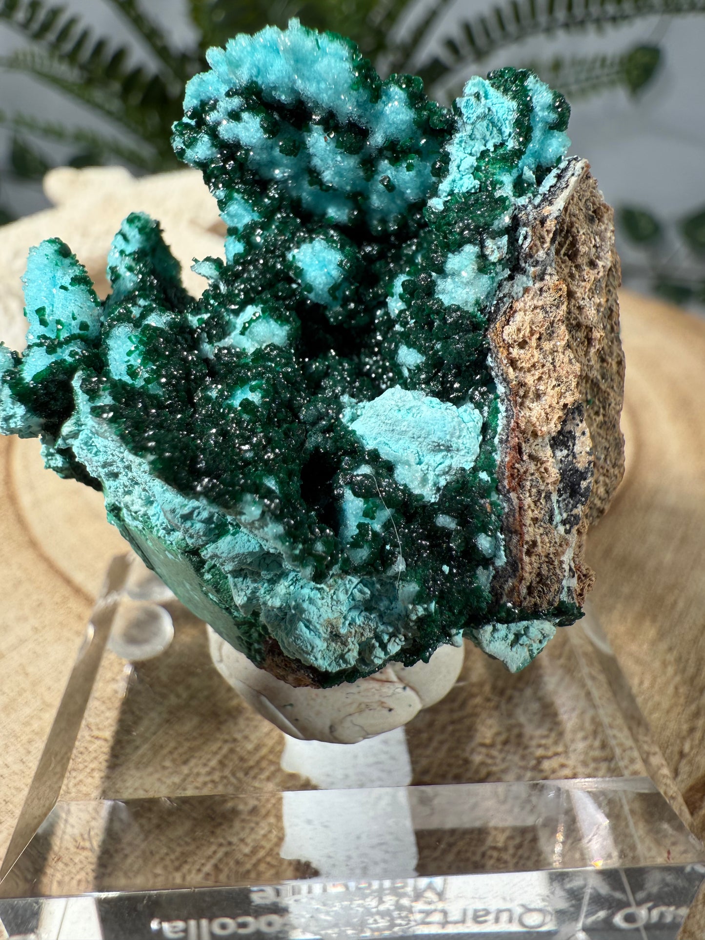 Quarz, Chrysokoll, Malachit