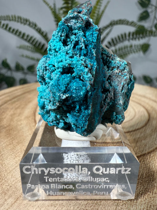Chrysokoll, Quarz